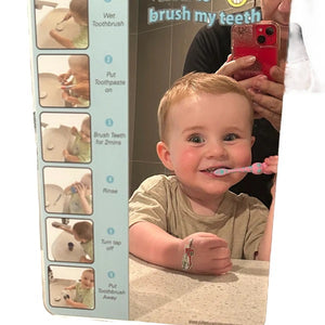 How to brush my teeth mirror for children