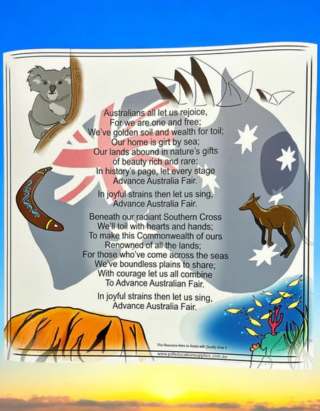 National Anthem with second verse poster