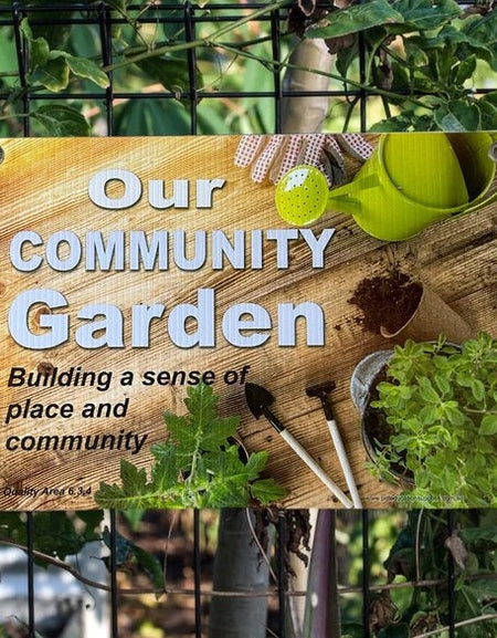 early education community garden sign