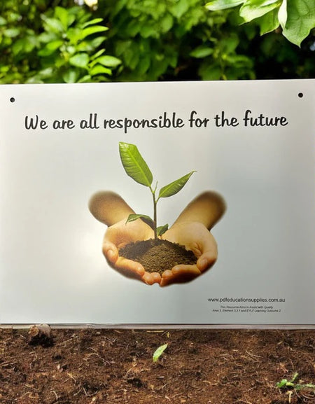 Metal Sign: Responsible for Future