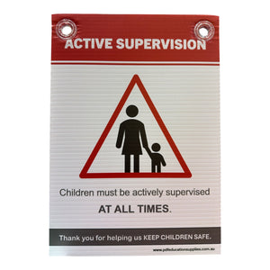 Corflute Sign: Active Supervision