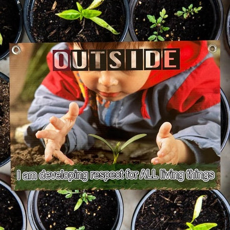 sign to assist children Respect living things