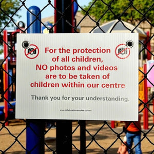 no photos or videos allow to be taken sign