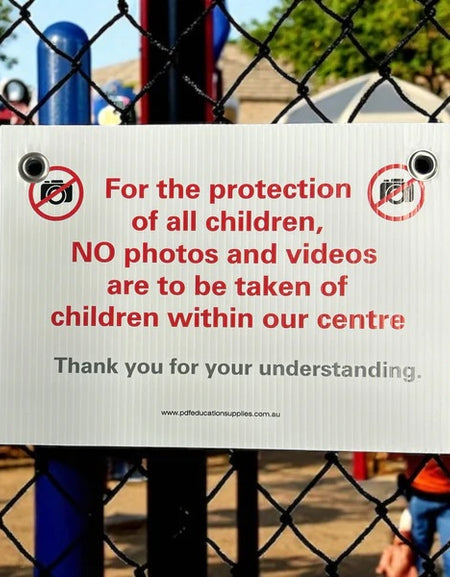 no photos or videos allow to be taken sign