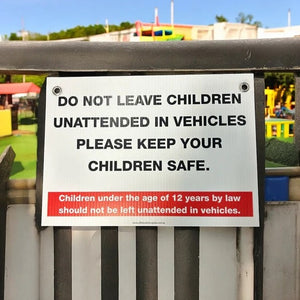 car park safety signage