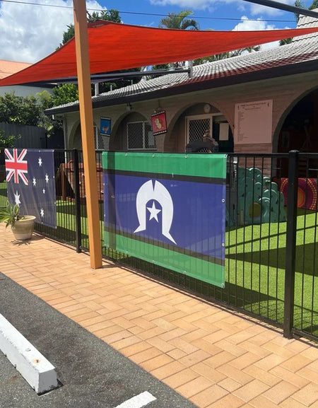 Large outdoor flags of Australia