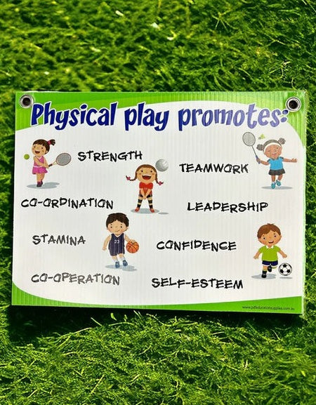 benefits of physical play for children sign