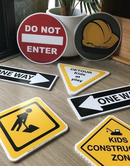 construction zone for children signs