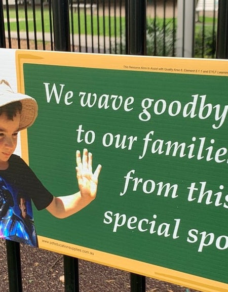 early-childhood-childcare-resource-waving-point-farewell-signage