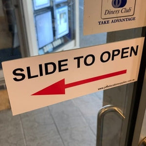 Sticker: Open Door Set - Slide To Open