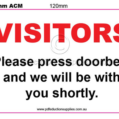 Visitors Press door bell