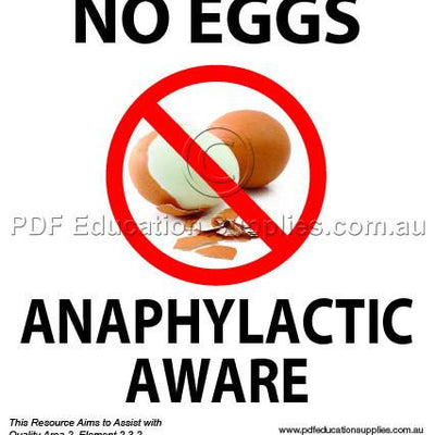 Egg Allergies Stickers