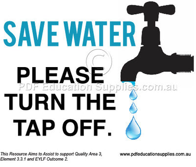 Save water reminder