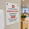 Corflute Sign: Anaphylaxis