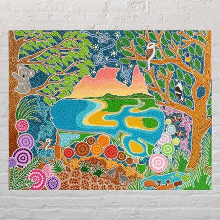 Native Australian animals Indigenous artwork