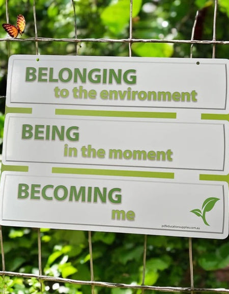 metal EYLF outdoor sign