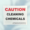 Sticker: Caution Cleaning Chemicals