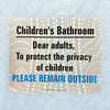 child protection sticker