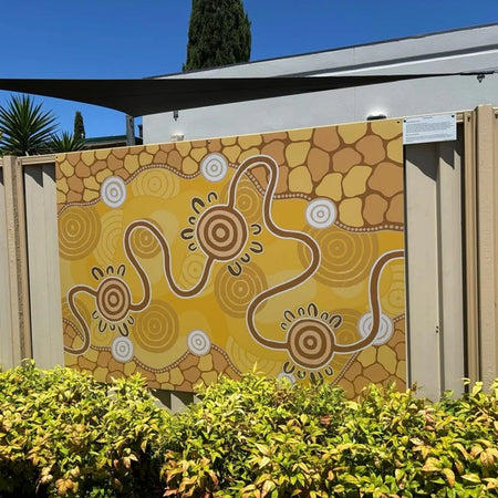 bringing the community together Indigenous art mural