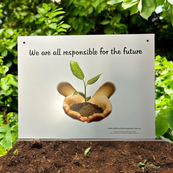 Metal Sign: Responsible for Future