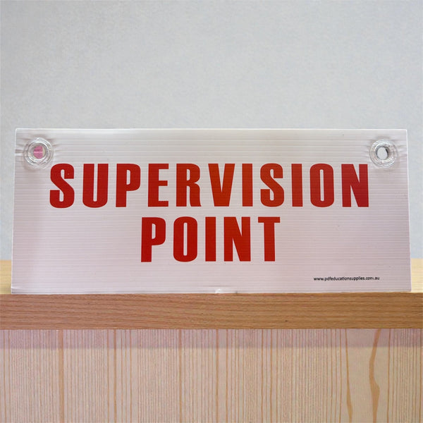 Corflute Sign: Supervision Point (Red)