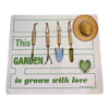Metal Sign: This Garden Grown with Love