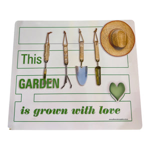 Metal Sign: This Garden Grown with Love