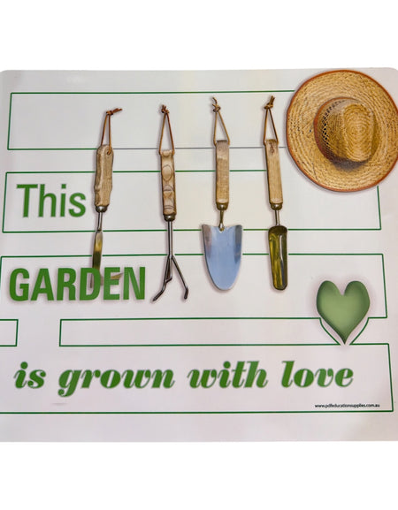 Metal Sign: This Garden Grown with Love