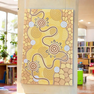 bringing the community together Indigenous art mural