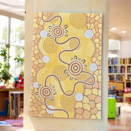 bringing the community together Indigenous art mural