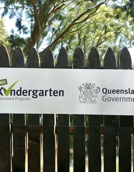 Government approved kindy metal sign