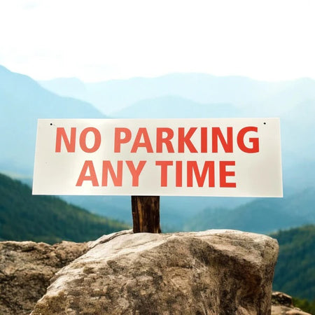 No parking sign