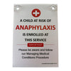 Corflute Sign: Anaphylaxis