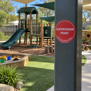 A red circular 'SUPERVISION POINT' sticker.