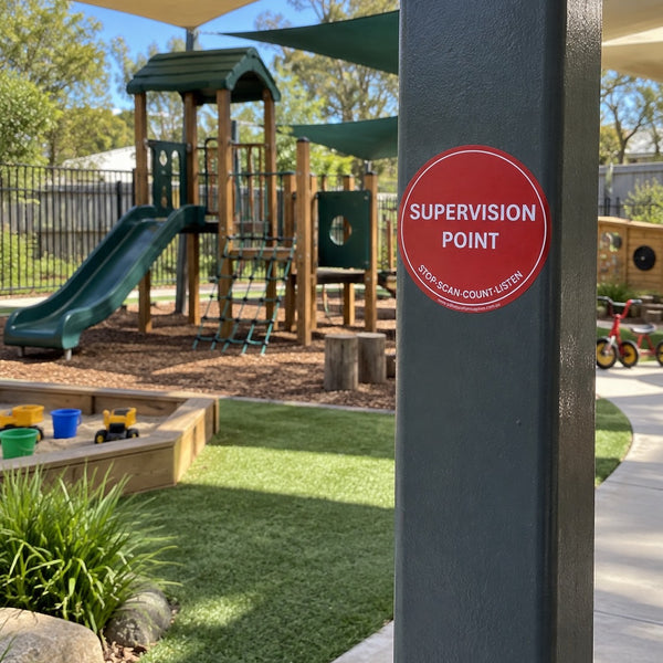 A red circular 'SUPERVISION POINT' sticker.