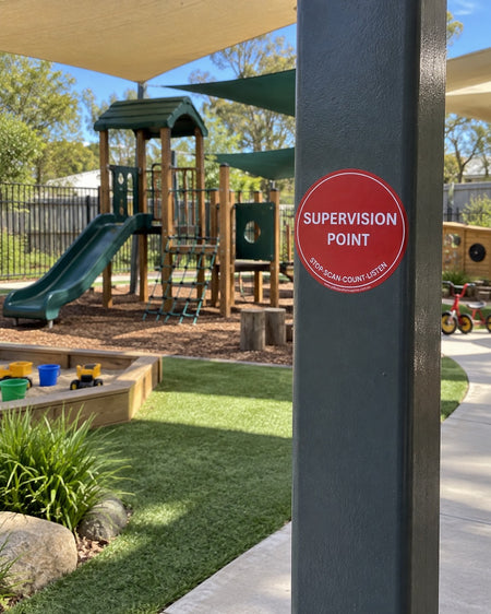 A red circular 'SUPERVISION POINT' sticker.