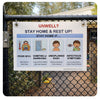 Corflute Sign: Unwell Stay Home & Rest Up