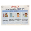 Corflute Sign: Unwell Stay Home & Rest Up