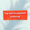 credit card payment preferred sticker