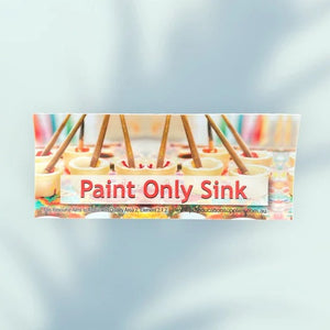 craft clean up sink only sticker