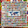 laminated poster of all the world flags 