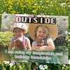 Corflute Sign: Outside I Am Building Friendships