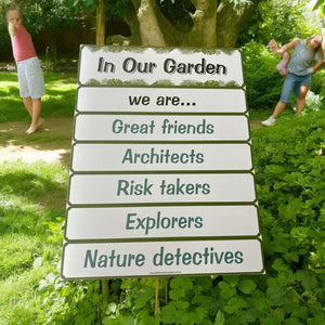 encouraging child play in the garden