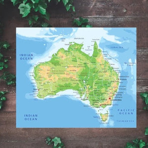 outdoor map of Australia