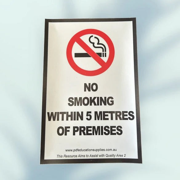 no smoking sticker