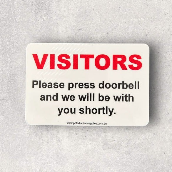 Press Doorbell Sign