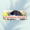 work place health sink puprose sticker dishwashing