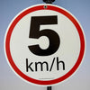 5km/h speed sign for car park