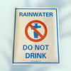 tank water is not for drinking sticker