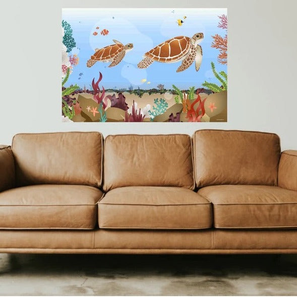 two turtles Indigenous artwork